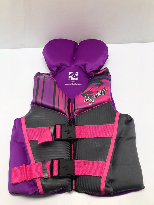 Life Jacket Child Size 60-90 Lb Youth Purple Pink