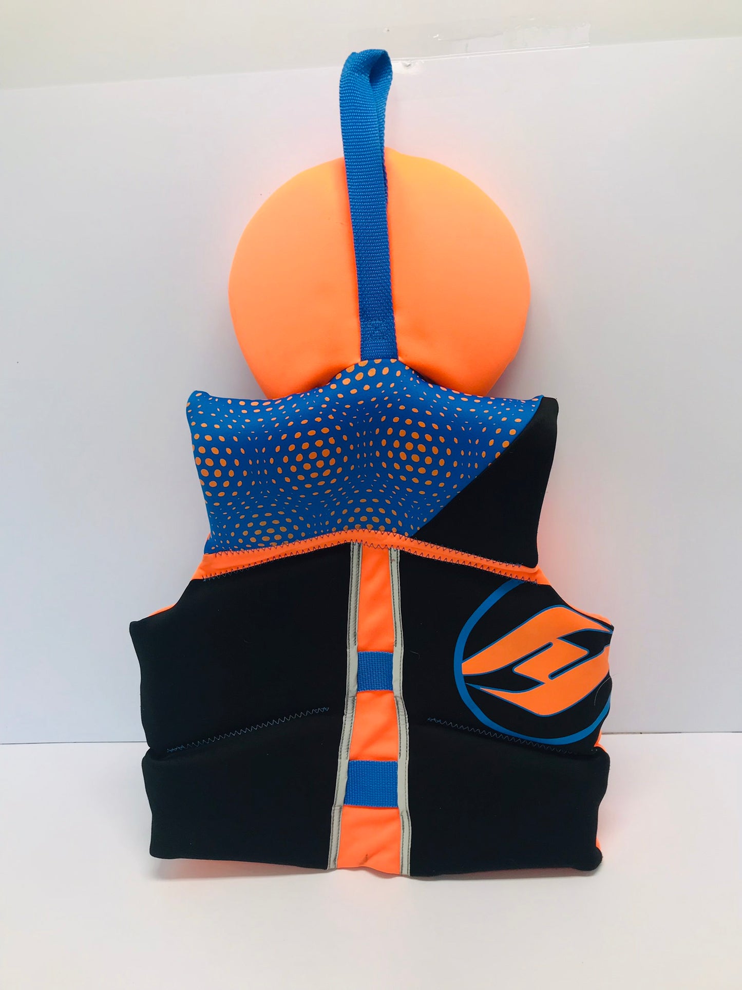 Life Jacket Child Size 60-90 Youth Hyperlite Orange and Blue Neoprene