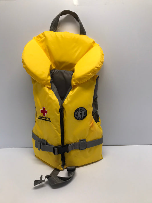 Life Jacket Vest Child Size 30-60 Mustang Survival Yellow Grey Transport Canada Approved