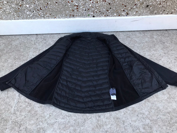 Light Weight Coat Ladies Size Large Puffer By Heat Black Like New