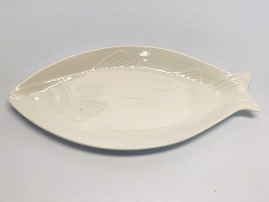 Maxwell Williams Quality White Porceline Salmon Fish Plate Platter  Large 14 inch