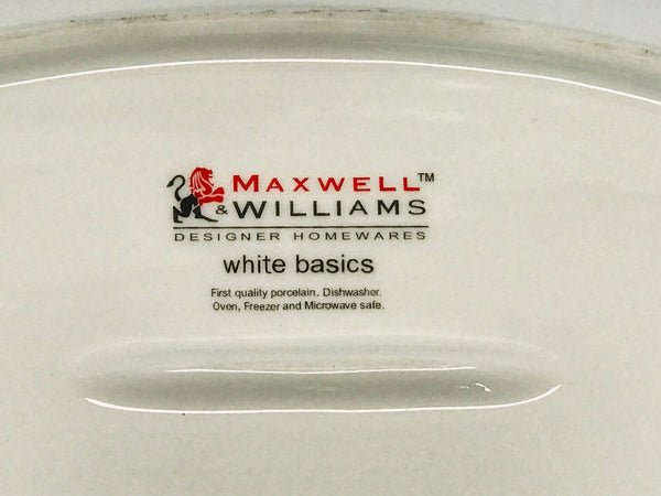 Maxwell Williams Quality White Porceline Salmon Fish Plate Platter  Large 14 inch