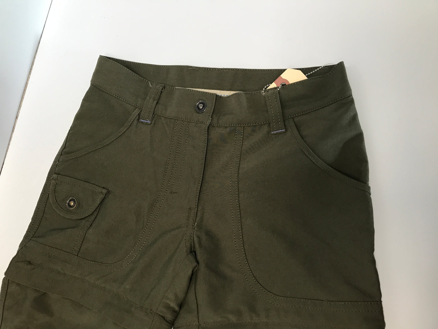 Mec Child Size 8 Hiking Pants Khaki With Zipper Remove Leg For Shorts