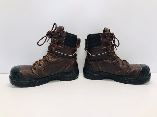 Men's Work Boots Dakota SA Safety Badged Steel Toe Men's Size 10.5  Brown Leather Excellent