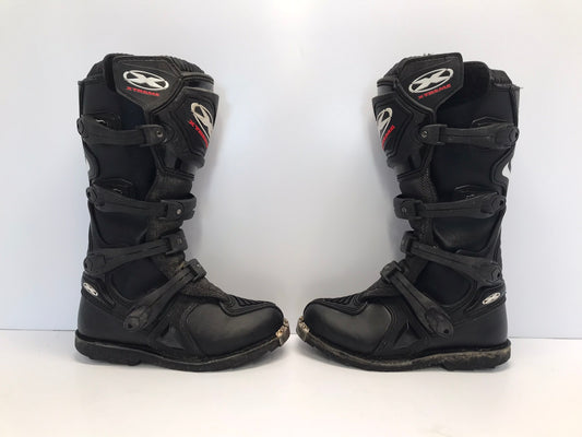 Motocross BMX Dirt Bike Riding Boots Men's Size 7 Xtreme Black Excellent