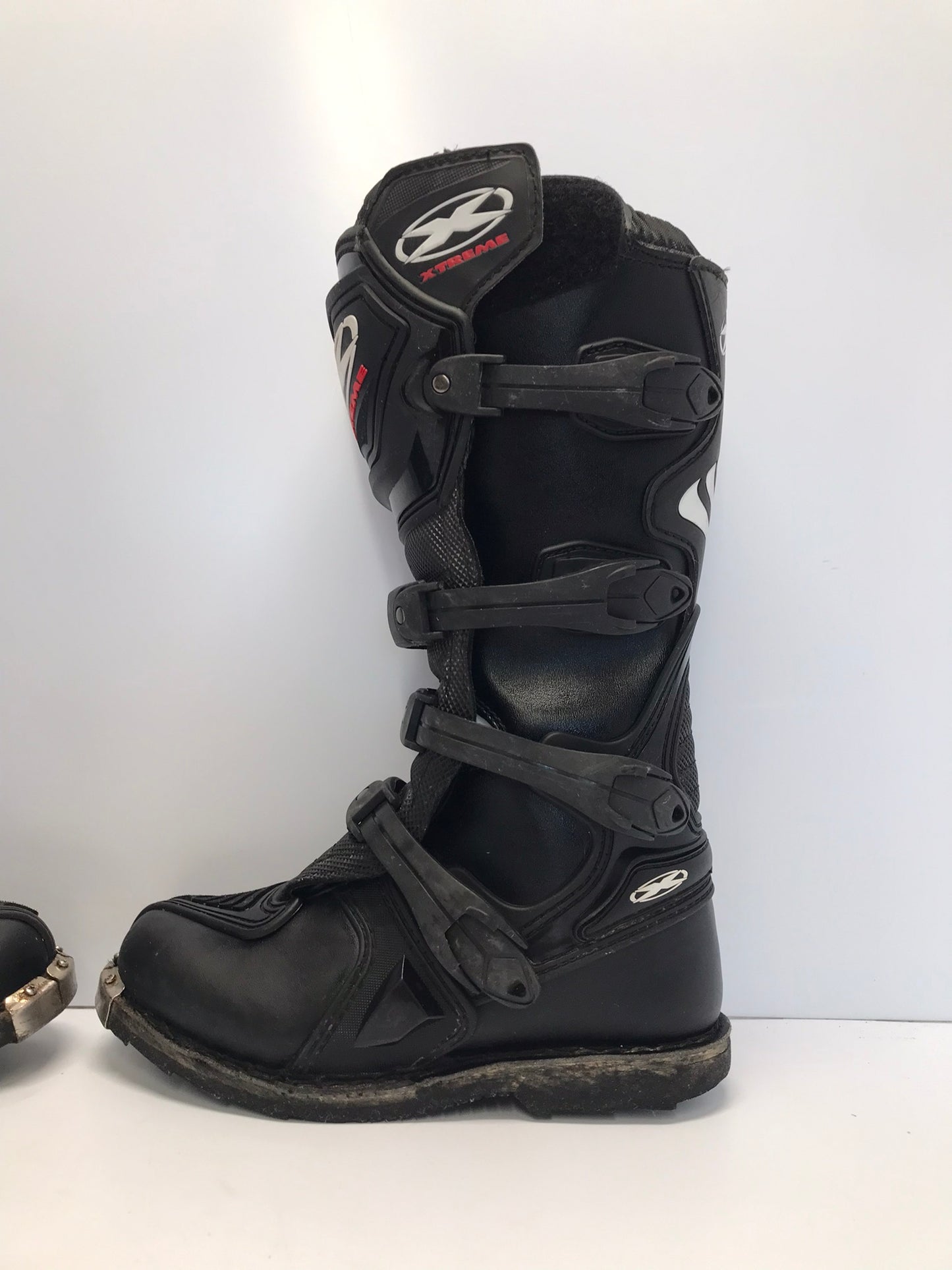 Motocross BMX Dirt Bike Riding Boots Men's Size 7 Xtreme Black Excellent