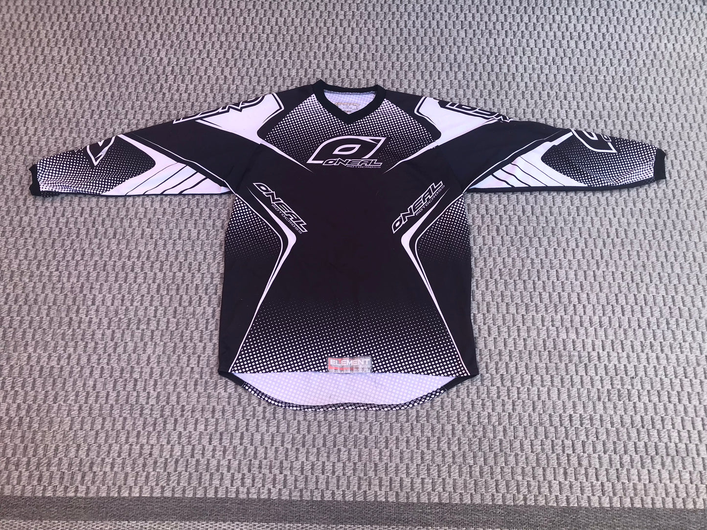 Motocross Dirt Bike BMX Jersey Men's X Large Oneill Black White