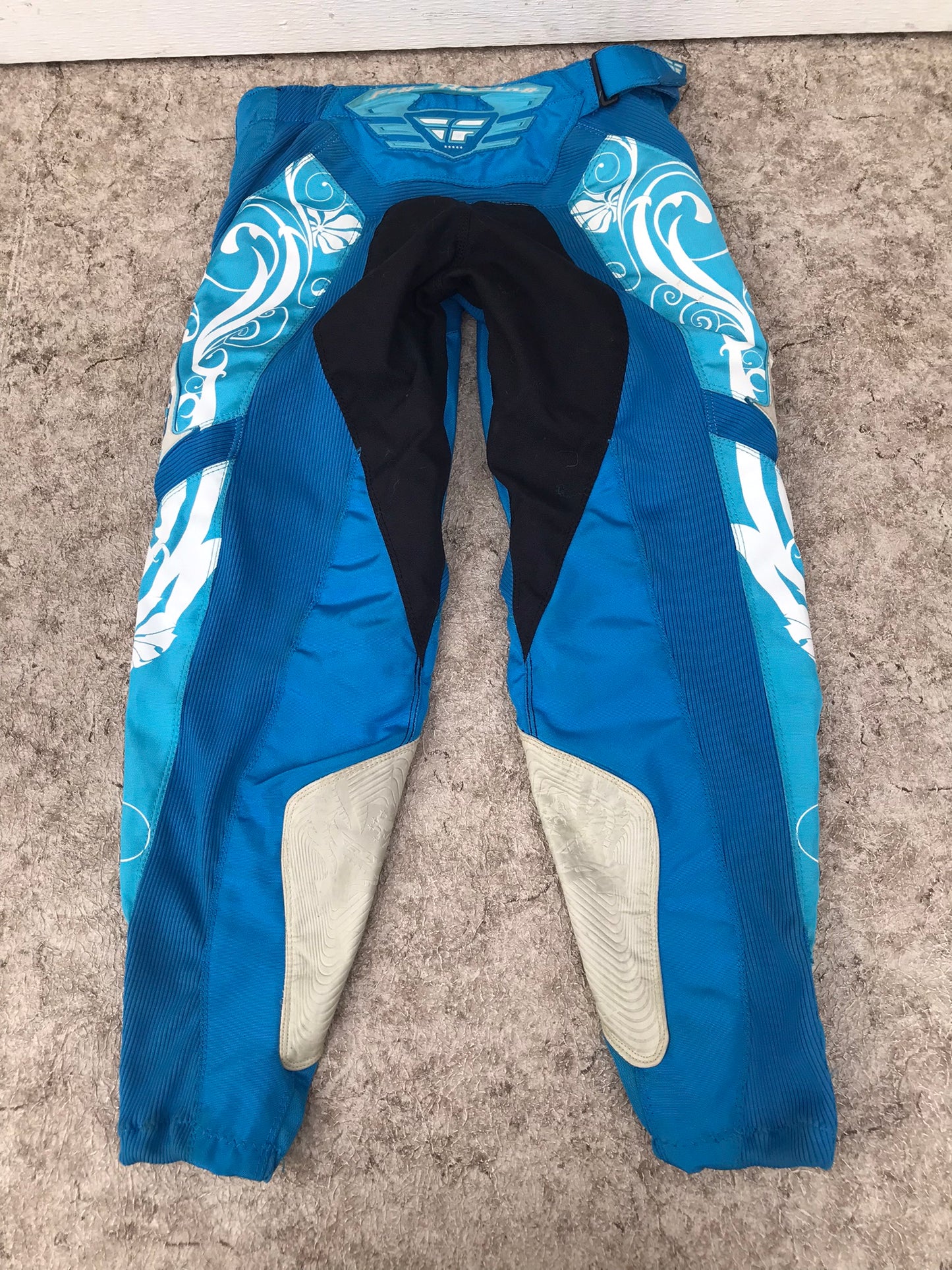 Motorcross Dirt Bike BMX Pants Ladies Size 5-6 Fly Blue Black Racing Excellent