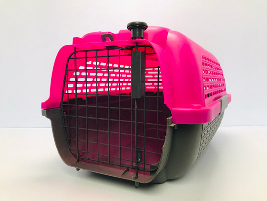My Little Pet Shop Dog Puppy Pet Cat Kennel Crate Dog It Fushia Pink 22x15 Inches Like New