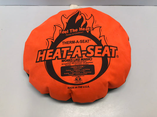 NEP Outdoors Heat-A-SEAT 16 inch Insulated Camping Fishing Boating Sports Events  Adventure Seat Cushion Pillow Like New