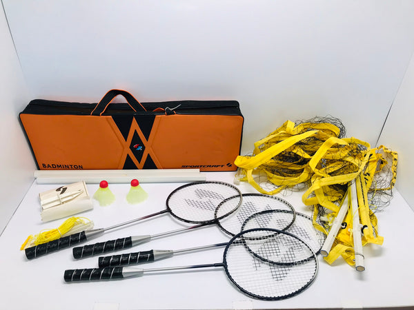 Outdoor Summer Fun Badminton Set Complete Like New