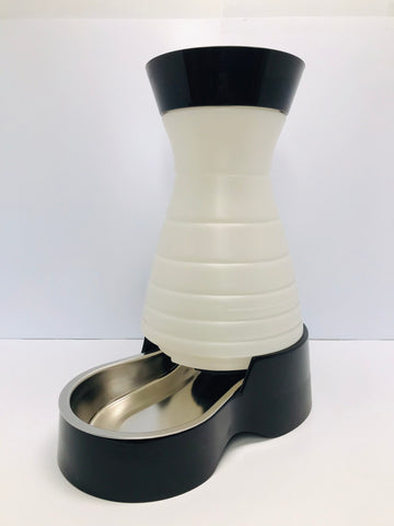 PetSafe Healthy Pet Water Station  Large, 320 oz Capacity - Gravity Pet Water Fountain, Automatic Cat Dog Water Water Dispenser - Removable Stainless Bowl Like New
