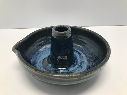 Pottery Clay Chicken Baker Pour Liquid In Funnel Stuff Chicken Over Funnel Bake Handmade New