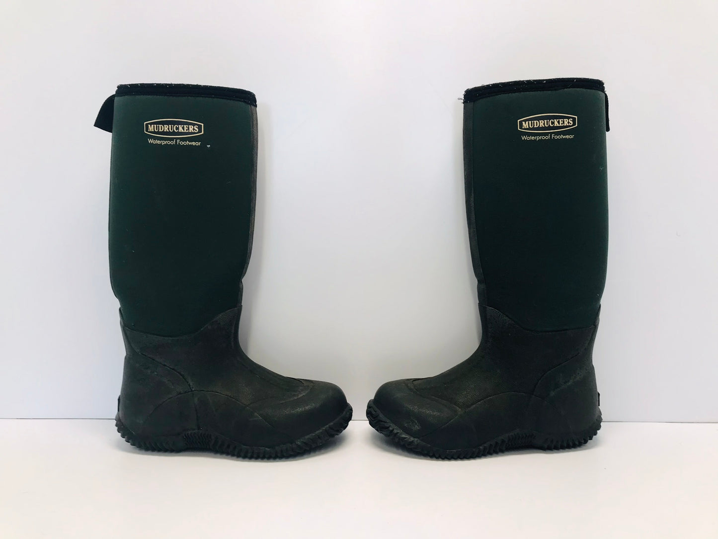 Rain Boots Ladies Size 5 Equestrian Mudruckers Farm Tall Boots Waterproof Green