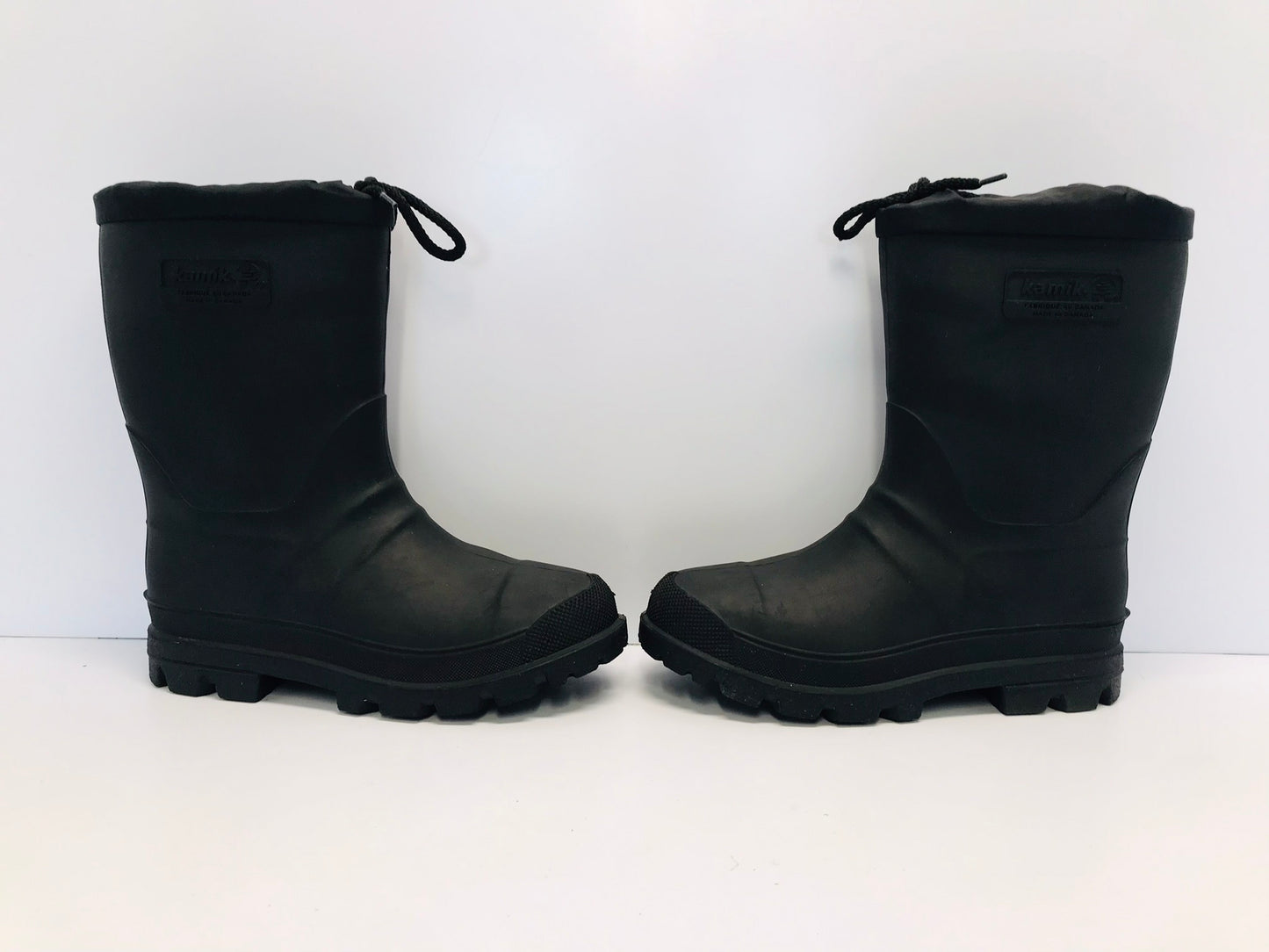 Rain Boots Men's Size 6 Kamik With Liner For Snow Black New Demo Model