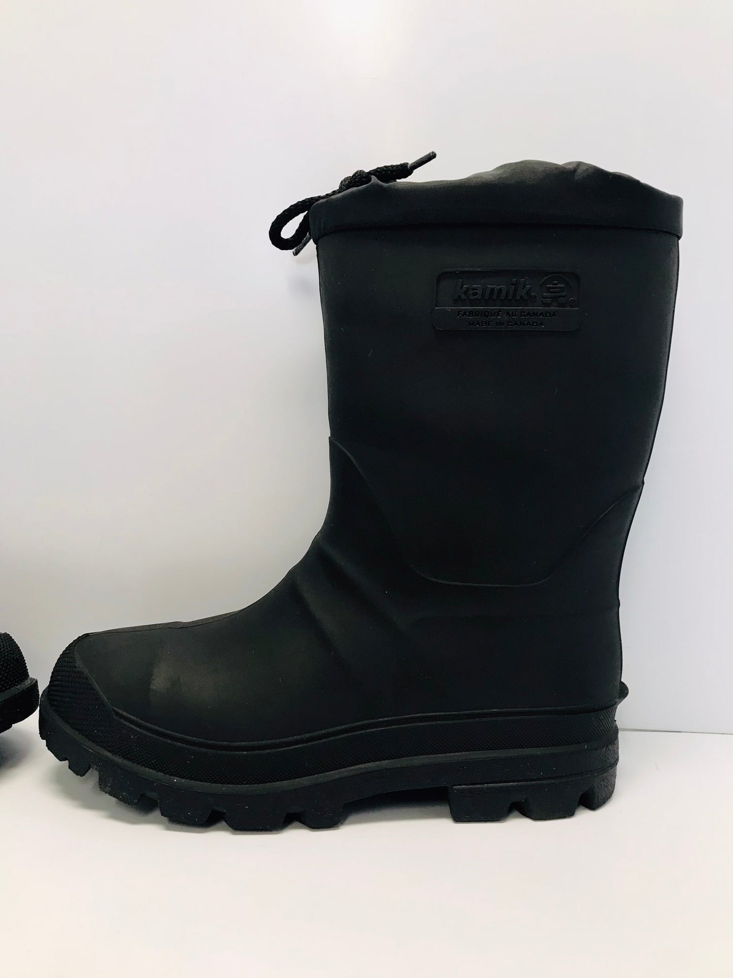 Rain Boots Men's Size 6 Kamik With Liner For Snow Black New Demo Model