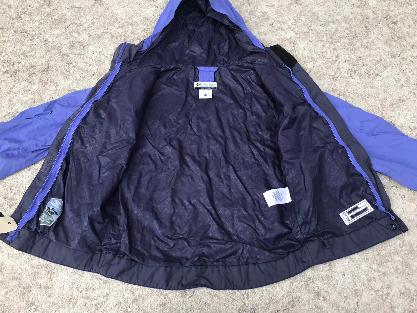 Rain Coat Child Size 10-12 Columbia Purple
