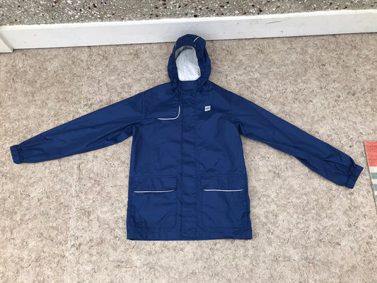 Rain Coat Child Size 14 Youth MEC Marine Blue New Demo