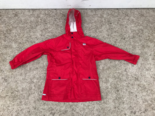 Rain Coat Child Size 6 MEC Red Excellent