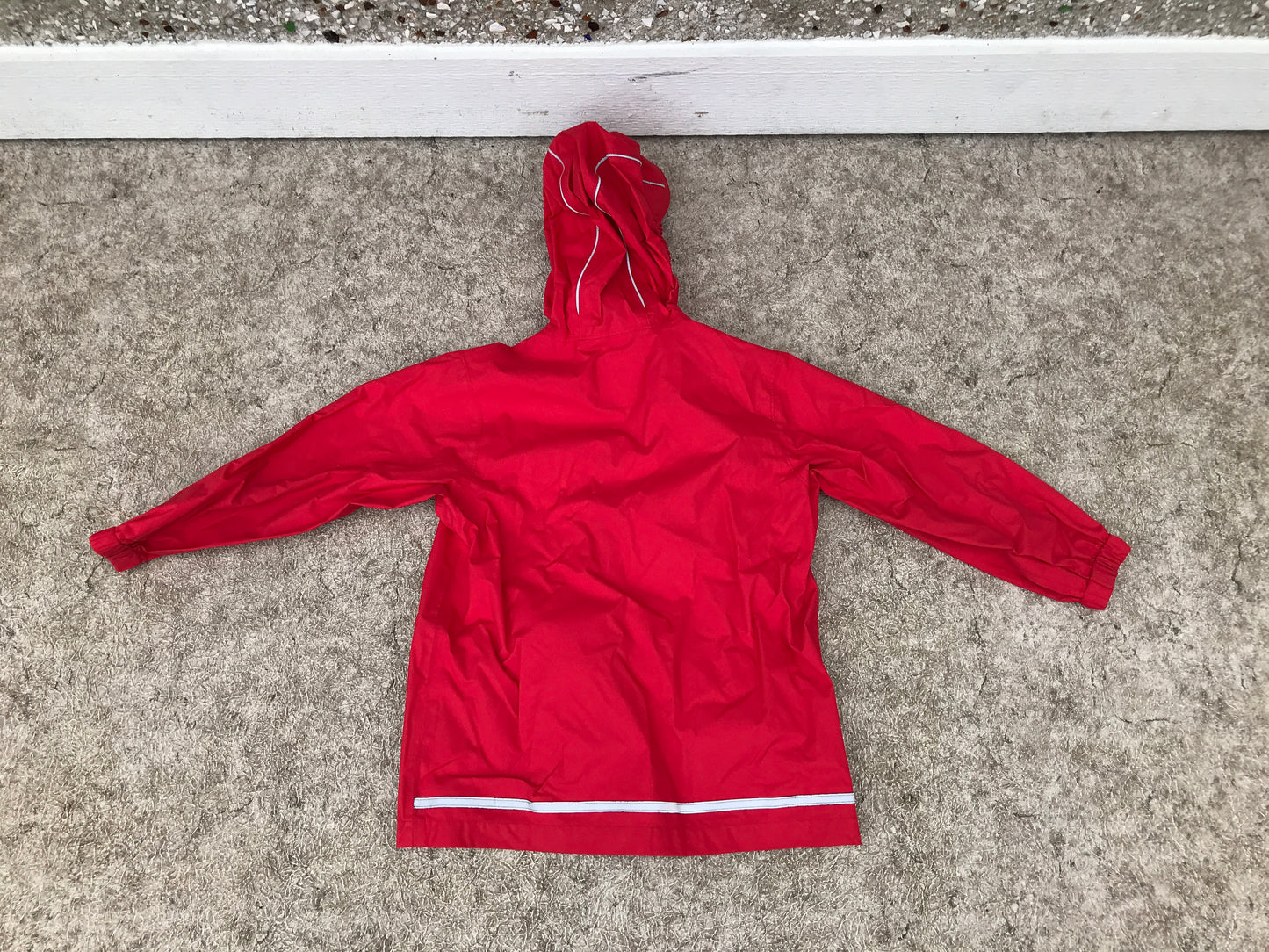 Rain Coat Child Size 6 MEC Red Excellent