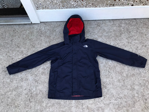 Rain Coat Child Size 7-8 The North Face Marine Blue Red  Excellent
