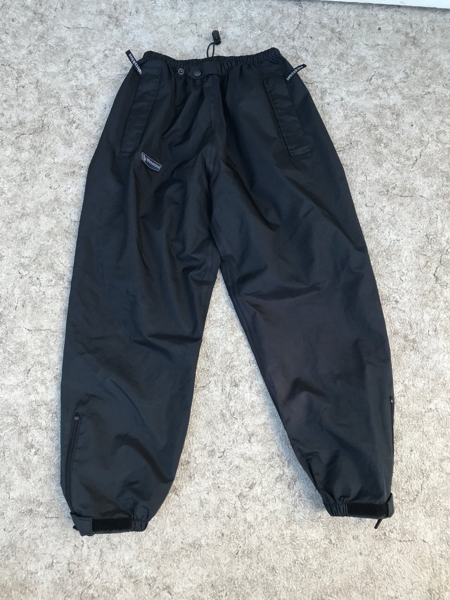 Rain Pants Child 12-14 Wetskins Black Waterproof
