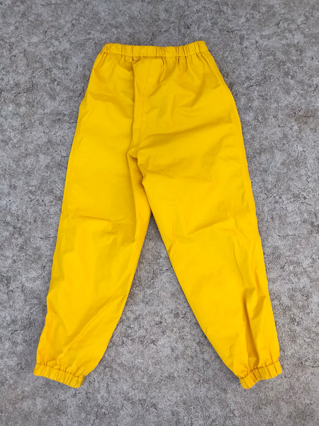Rain Pants Child Size 10 MEC Excellent Yellow Like New