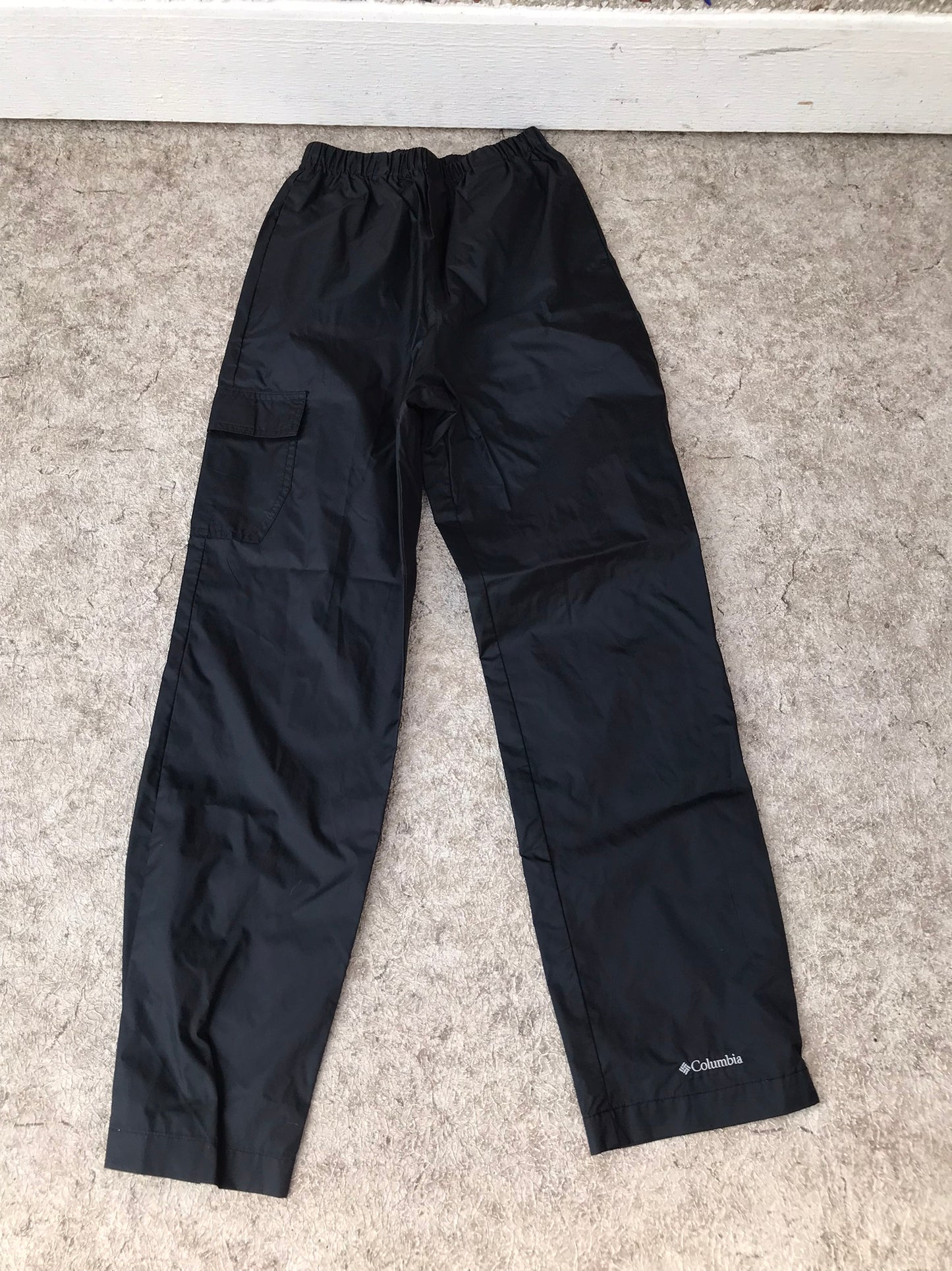 Rain Pants Child Size 12-14  Large Youth Columbia Black New Demo Model