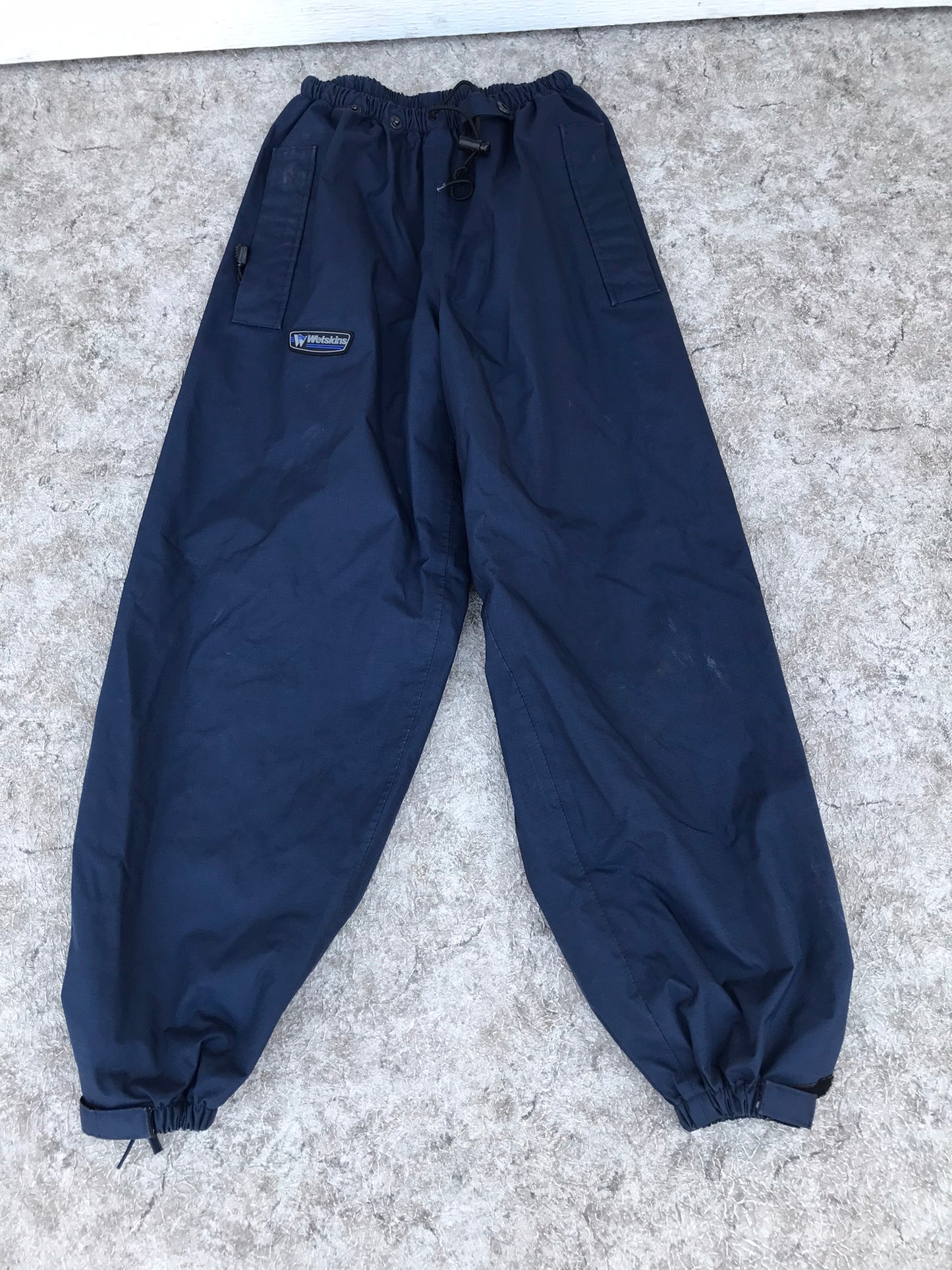 Rain Pants Child Size 12 Wetskins Black Excellent