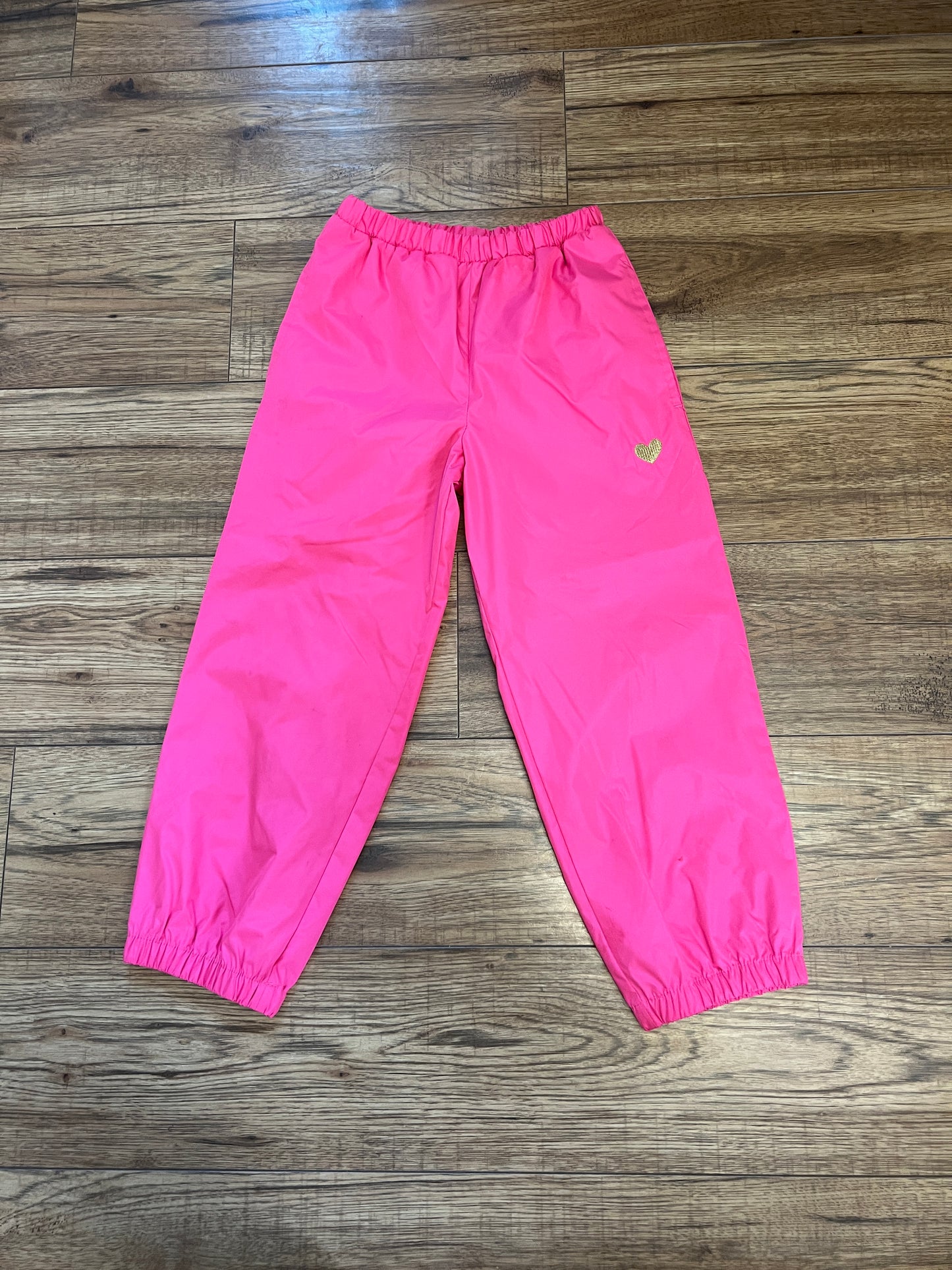 Rain Pants Child Size 4 Oshkosh Barbie Pink With Heart