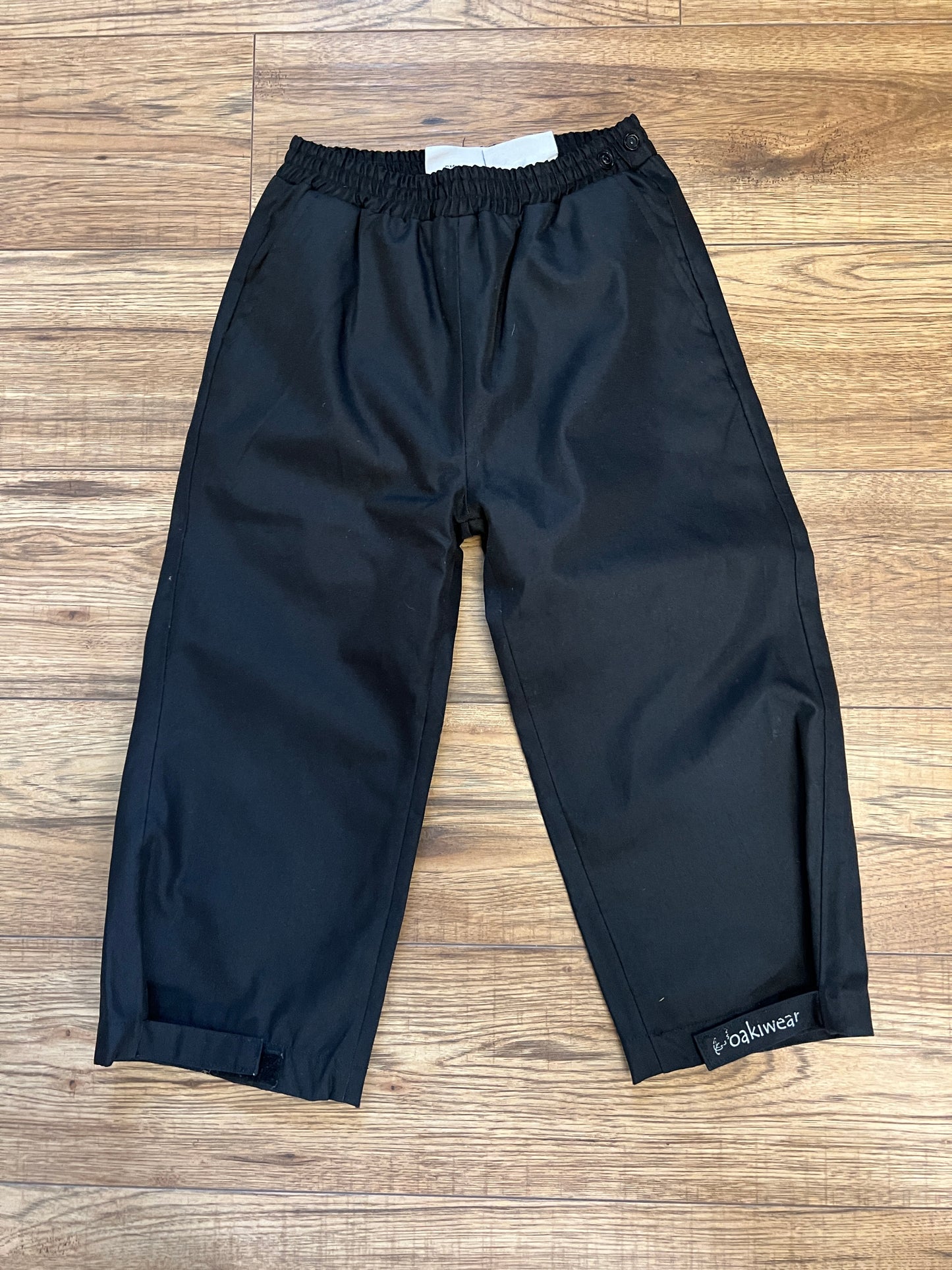 Rain Pants Child Size 5 Oakiwear Black Like New