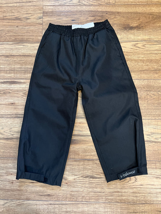 Rain Pants Child Size 5 Oakiwear Black Like New