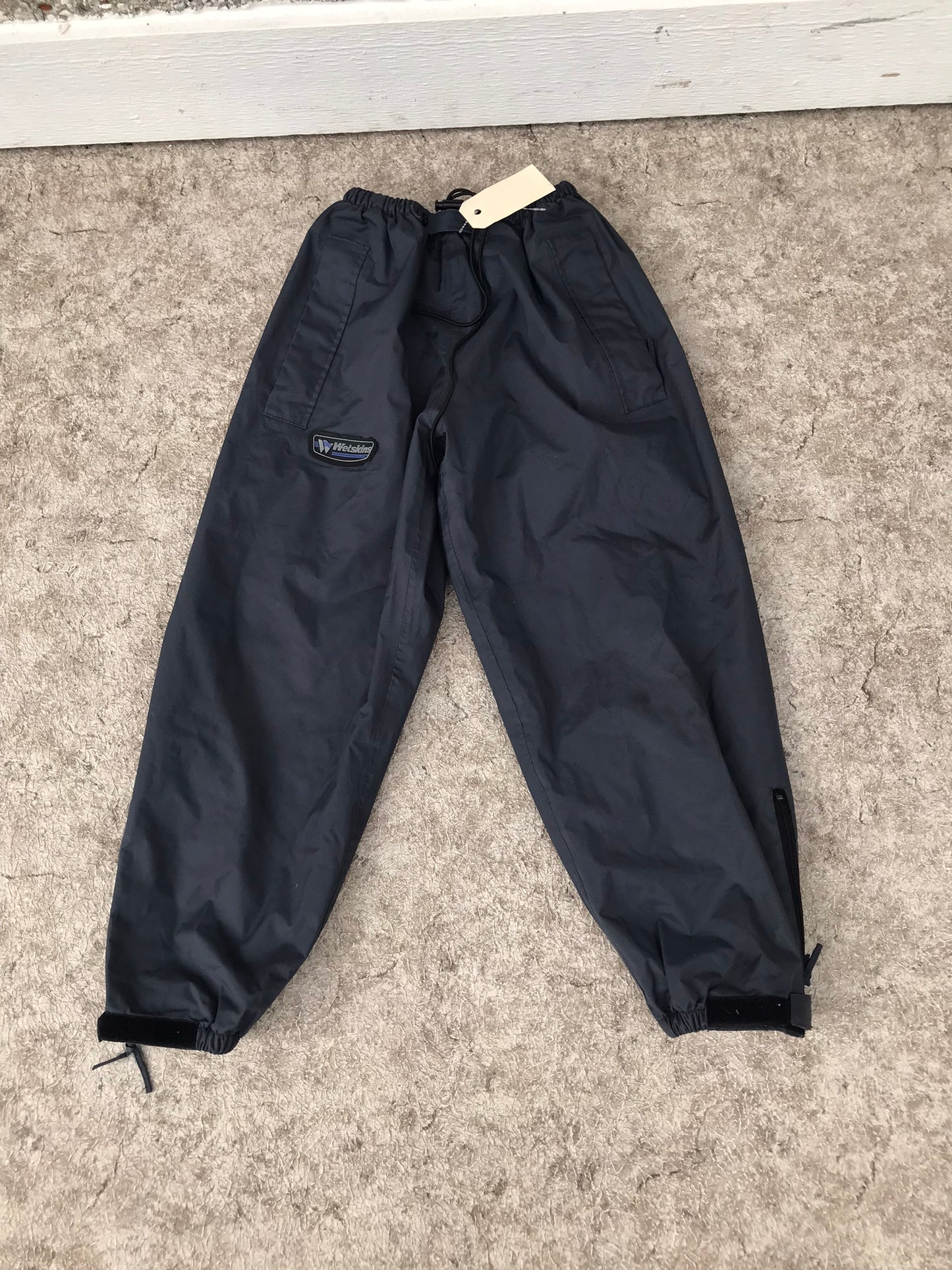 Rain Pants Child Size 7-8 Wetskins Grey Waterproof