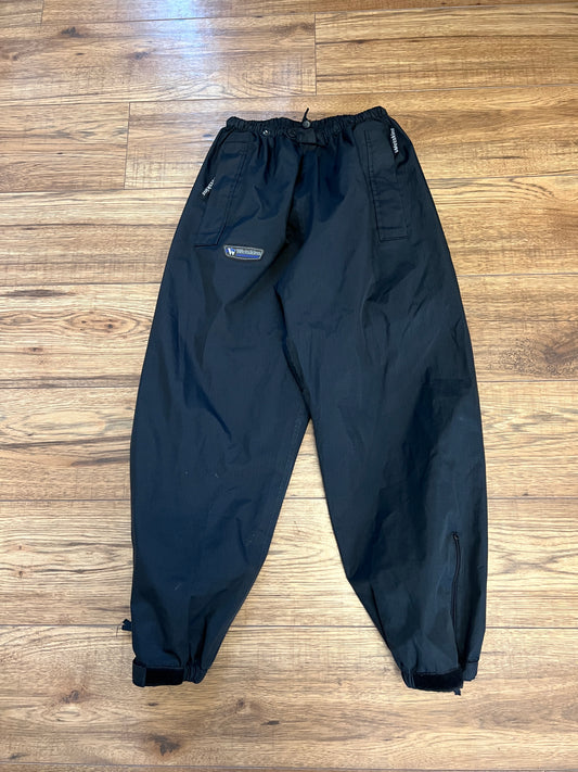 Rain Pants Child Size 8-10 Wetskins Black Waterproof Excellent