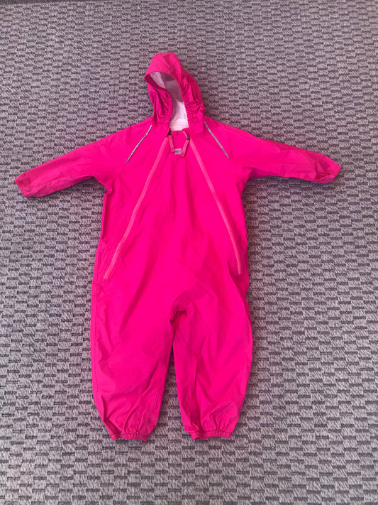 Rain Suit Child Size 24 Month Muddy Buddy Fushia Pink MEC Mountain Co Op Pants Coat