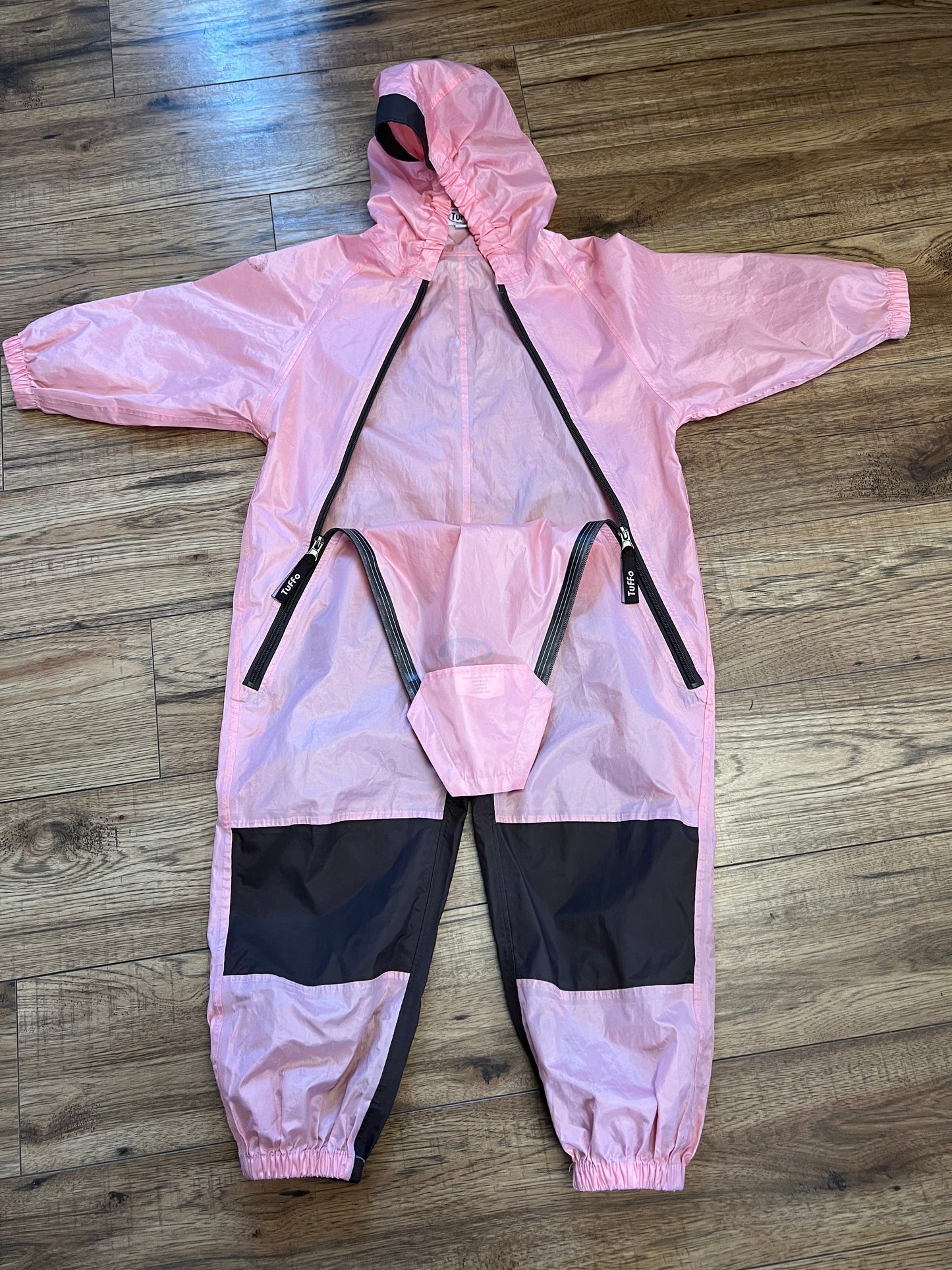 Rain Suit Child Size 4 Muddy Buddy Tuffo Pink