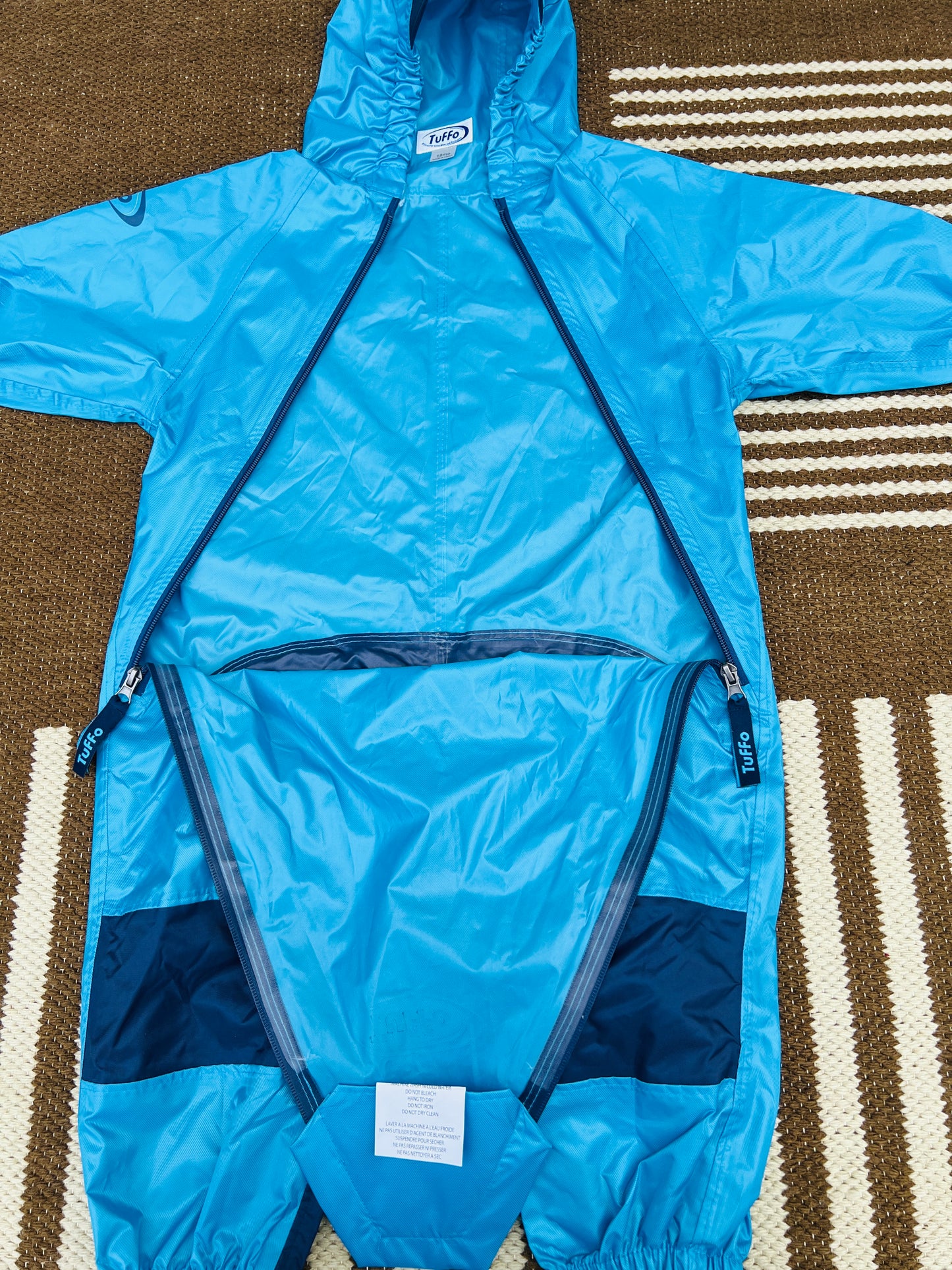 Rain Suit Muddy Buddy Child Size 18 month Blue Marine Water Gear