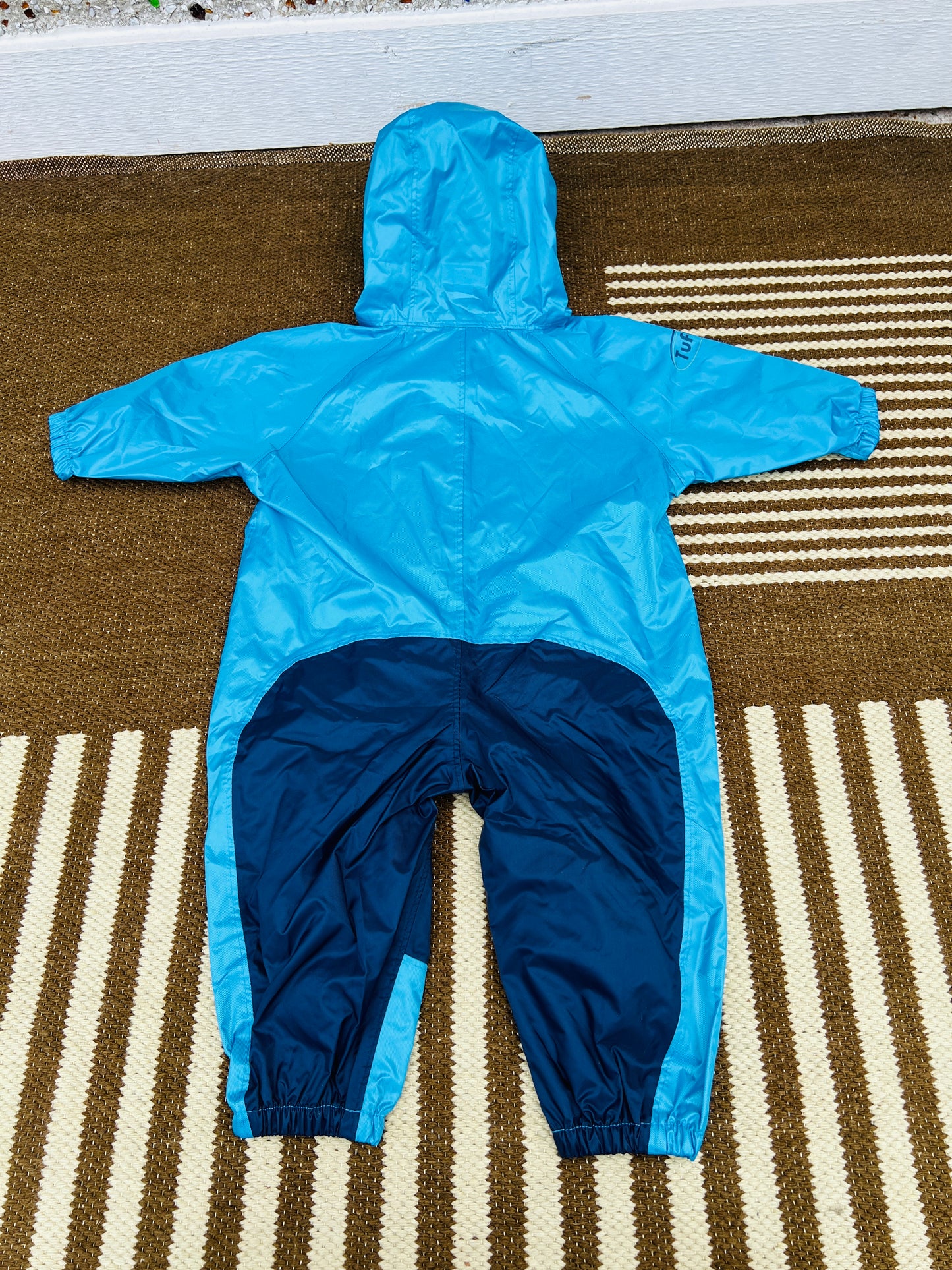 Rain Suit Muddy Buddy Child Size 18 month Blue Marine Water Gear