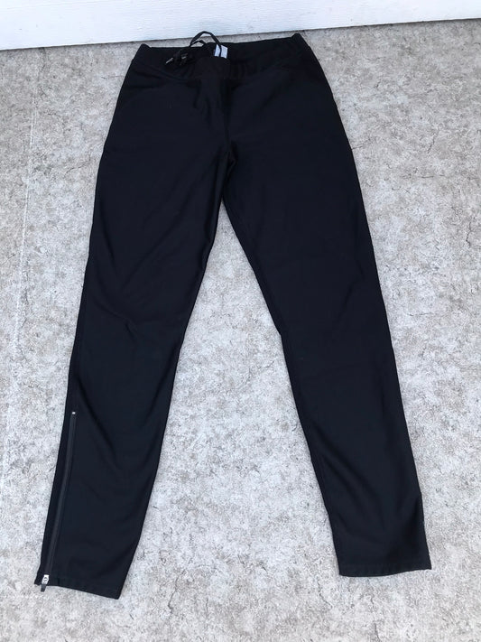 Rain Wind Cold Men's Size Large MEC Hydro Active Wear Sports Pants Brushed Fleece Lining Zippers Up Sides Draw String NEW Demo Model