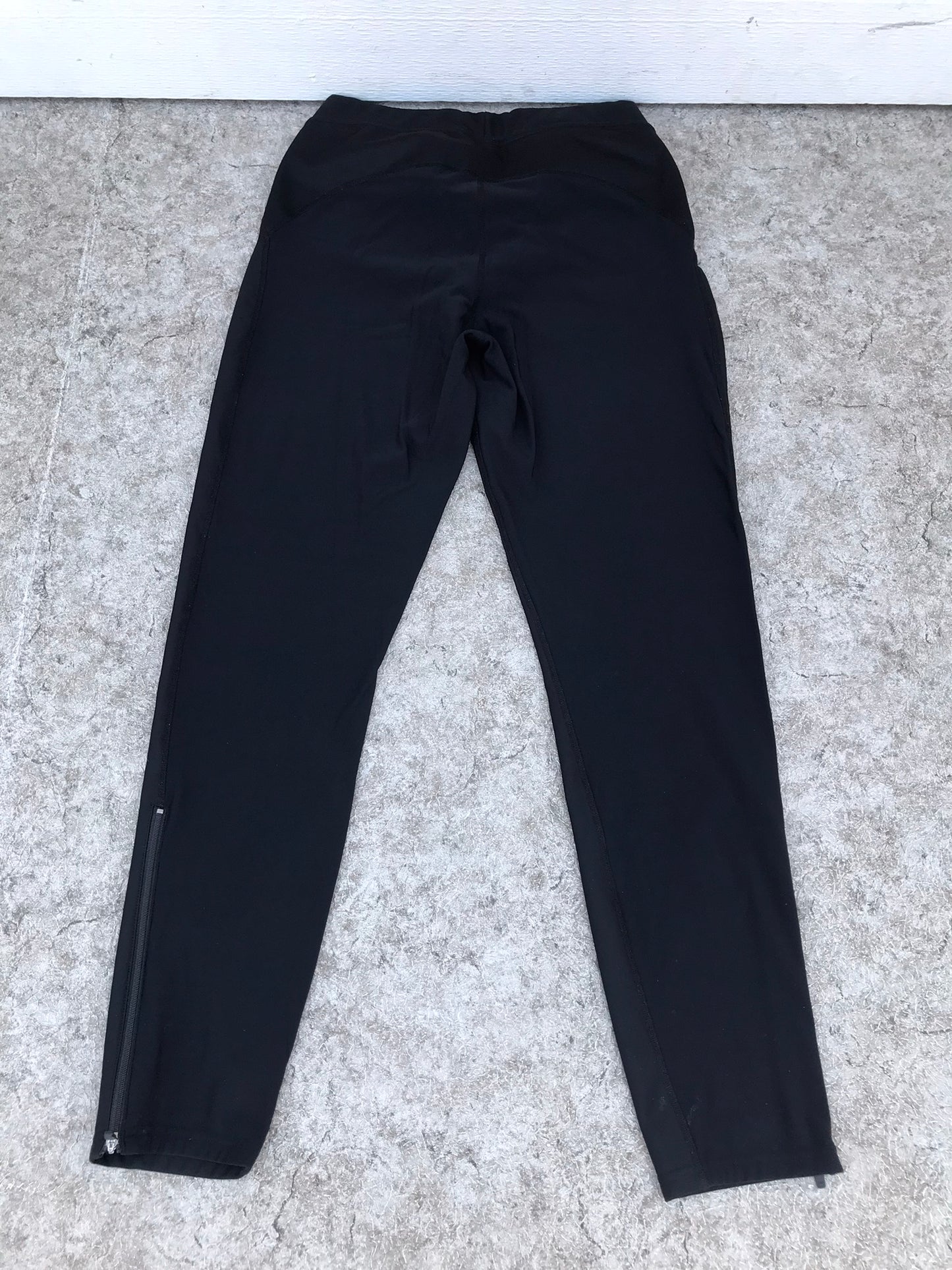 Rain Wind Cold Men's Size Large MEC Hydro Active Wear Sports Pants Brushed Fleece Lining Zippers Up Sides Draw String NEW Demo Model