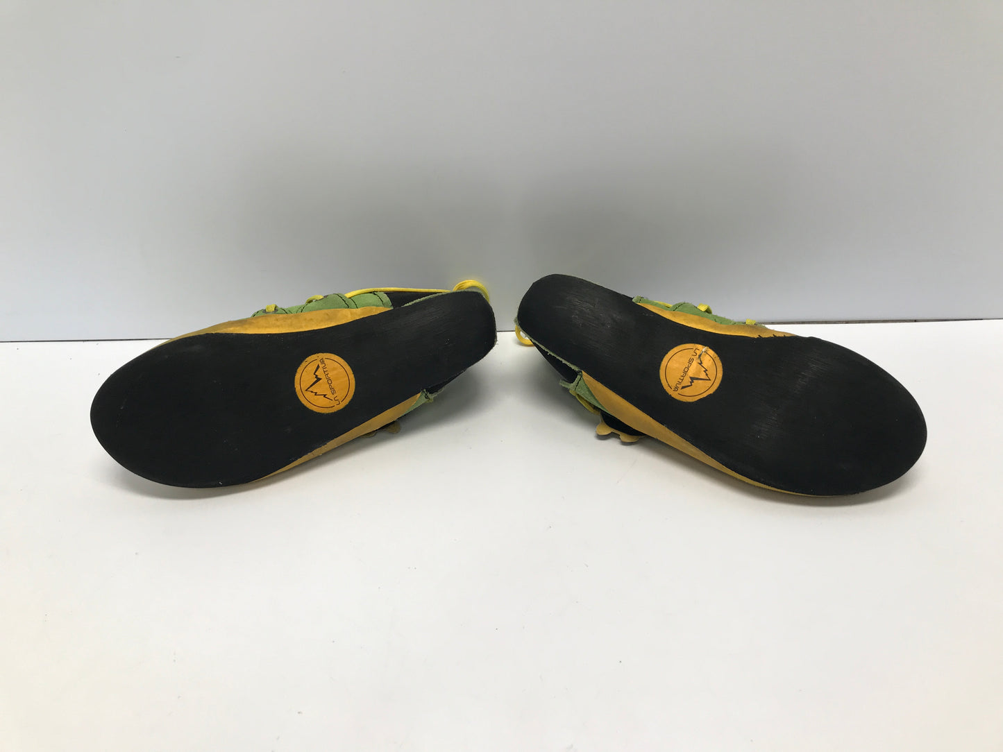 Rock Climbing Shoes Child Size 2-3 La Sportive Yellow Lime