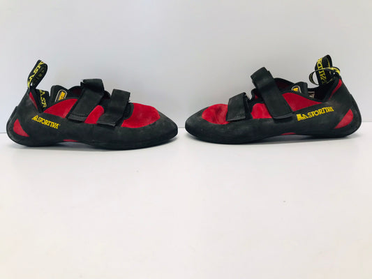 Rock Climbing Shoes Ladies Size 8.5 La Sportiva Red Black