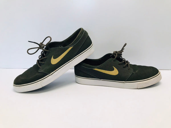 Runners Shoes Men's Size 12 Nike Zoom Air Stephan Janoski Canvas Sage Gold Excellent
