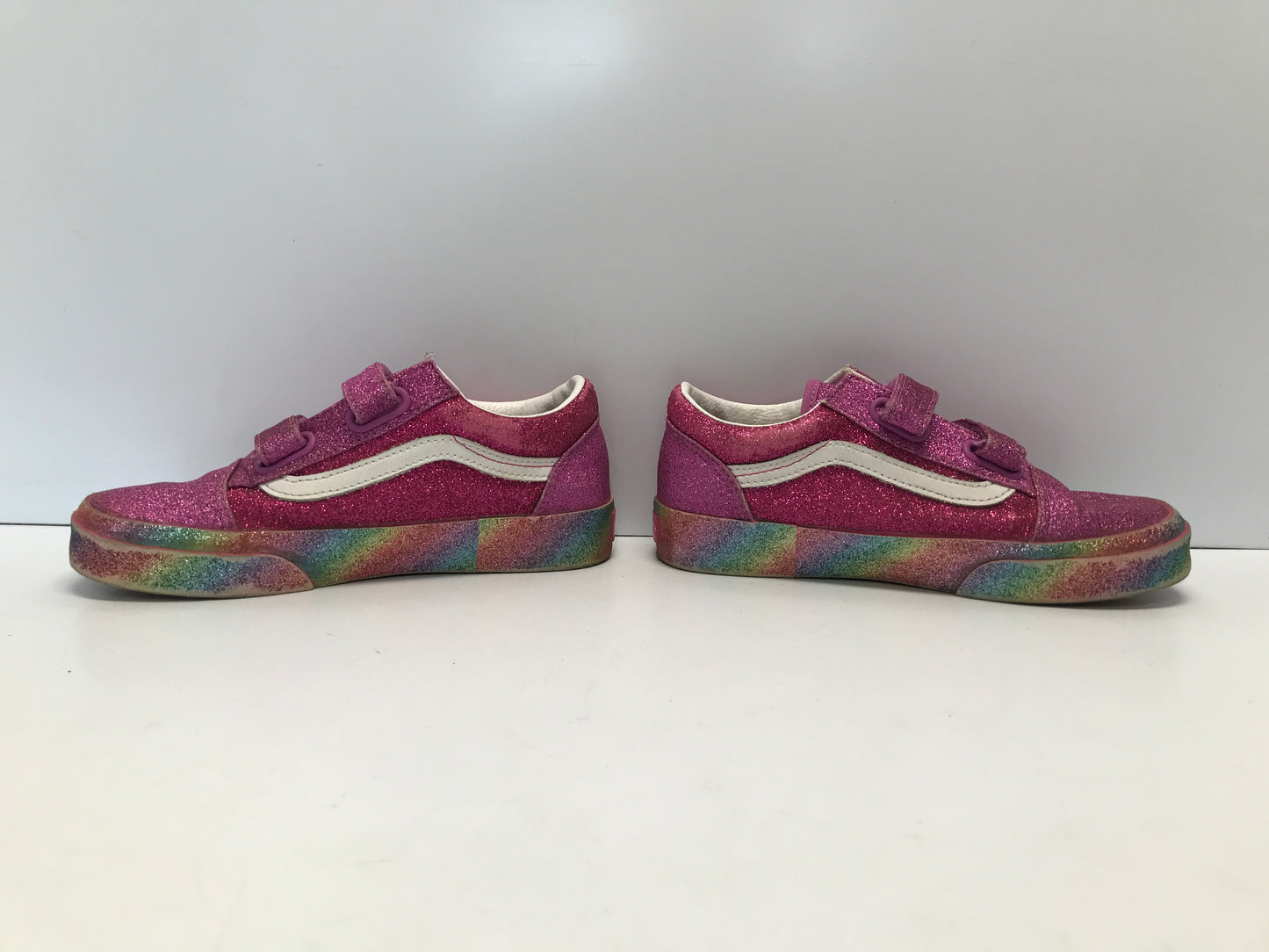 Running Shoes Child Size 3 Vans Old Skool Pink Glitter Shoes Like New