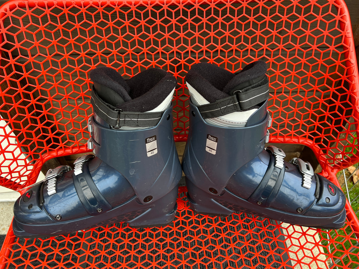 Ski Boots Mondo Size 26.5 Men Size 8 Women Size 9 Nordica 305 mm Denim Blue Excellent
