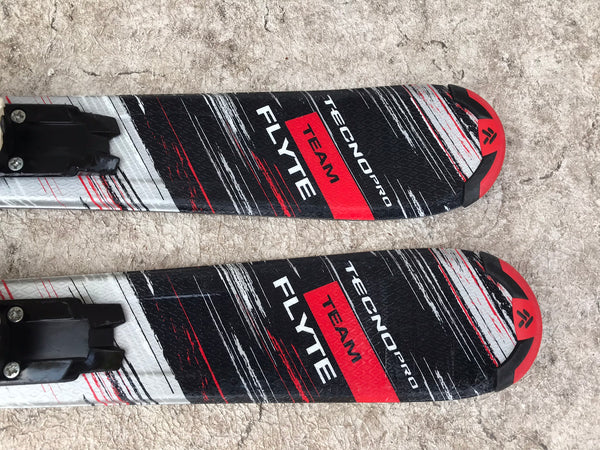 Ski 090 Tecno Pro Team Parabolic Red Black White With Bindings Excellent