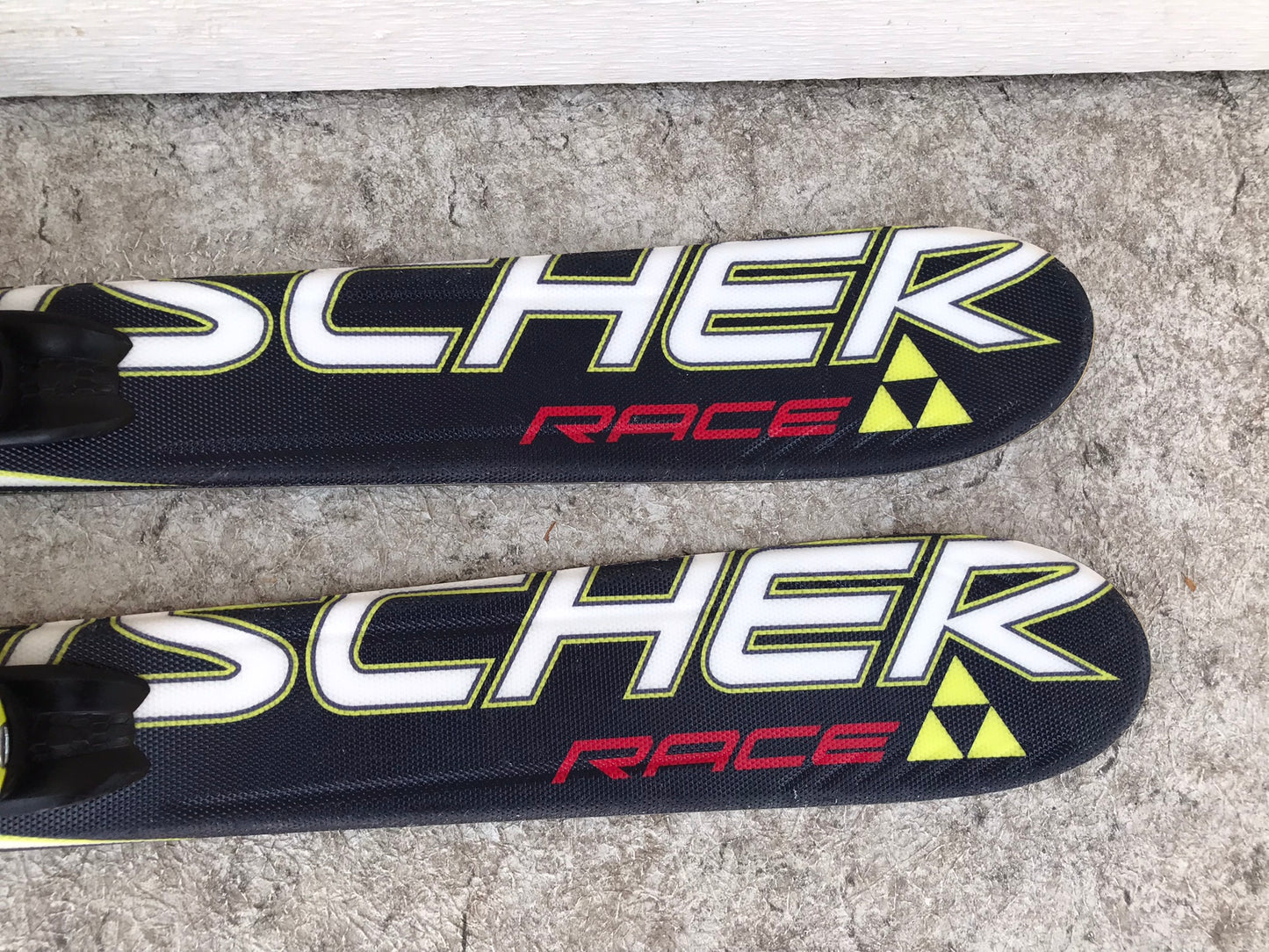Ski 100 Fisher Race Parabolic Black Lime With Bindings Excellent