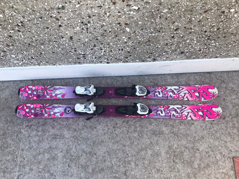 Ski 124 K-2 Luv Bug Parabolic Pink Purple  White With Bindings