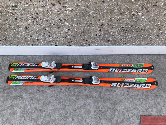 Ski 130 Blizzard Racing Parabolic Black Lime Orange With Bindings Excellent