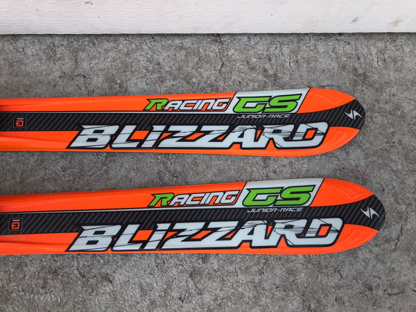 Ski 130 Blizzard Racing Parabolic Black Lime Orange With Bindings Excellent
